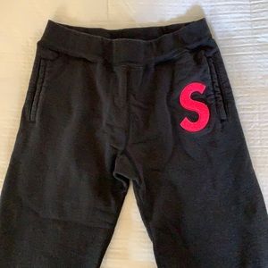 Supreme S Logo Sweatpants FW19 Black